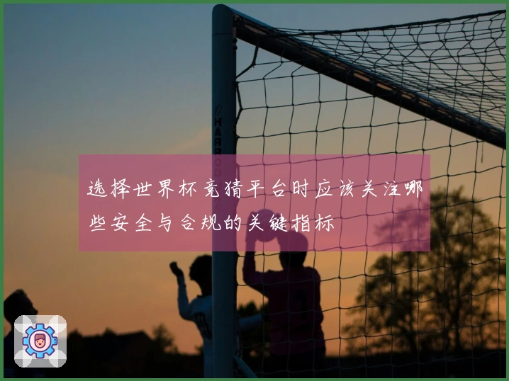 选择世界杯竞猜平台时应该关注哪些安全与合规的关键指标
